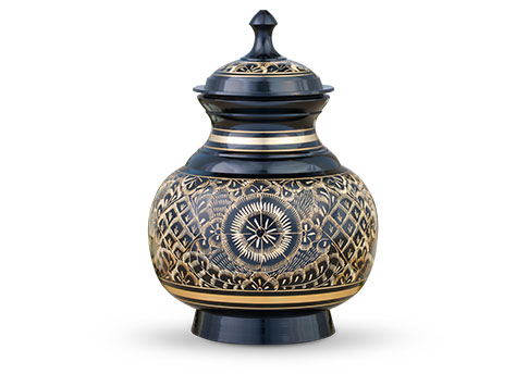 Etched black urn – $228 (cannot be engraved)
